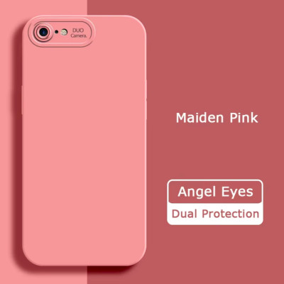 Ốp lưng silicon case cho iPhone 7 Plus , 8 Plus chống bám bẩn mặt lưng siêu mềm mịn, có gờ bảo vệ camera - hàng nhập khẩu