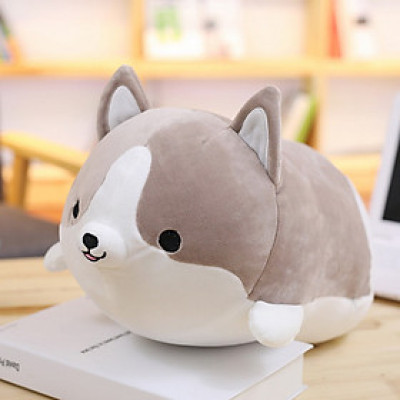 Thú nhồi bông hình chó Corgi đáng yêu TNB234 - Màu ngẫu nhiên