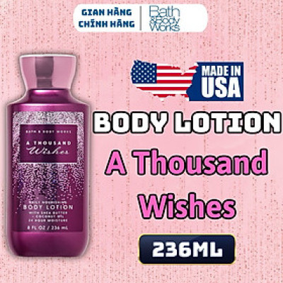 Body Mist Bath And Body Works Nam Nữ Chính Hãng A Thousand Wishes, Xịt Thơm Body Toàn Thân Hương Nước Hoa 236ml