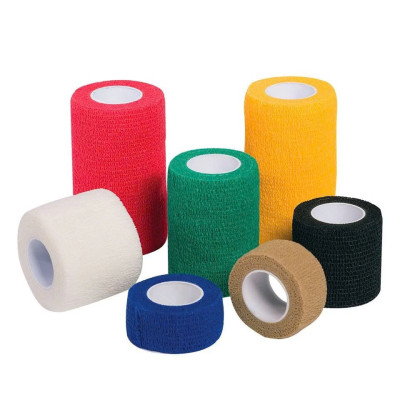 Combo 2 Cuộn Băng Cuốn Tự Dính, Băng Cuốn Cao Su Non, Băng Keo Thể Thao Chống Chấn Thương (Kích thước 5cm*4.5m), Băng keo thể thao đá bóng, băng cuốn thể thao vải tự dính, băng quấn y tế cuốn ngón tay, cổ tay, cổ chân