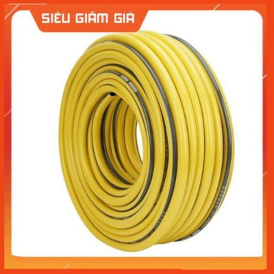 Bộ dây vòi xịt nước rửa xe, tưới cây . tăng áp 3 lần, loại 20m 206622-5 cút sập, nối vàng 