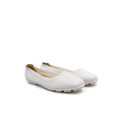 Giày Búp Bê Nữ Trắng Trơn Tomoyo TMW20407