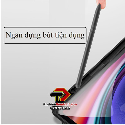 Bao da chống sốc có ngăn bút cho SamSung Galaxy Tab S9 FE chính hãng Dux Ducis Domo - Hàng chính hãng