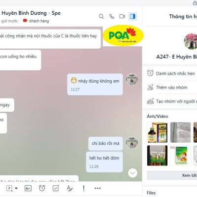 Phế Quản Người Lớn PQA Hỗ Trợ Thanh Họng, Giảm Viêm Phế Quản, Hen Suyễn, Ho Nhiều Hộp 250ml