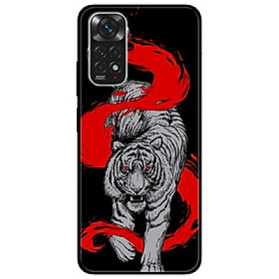 Ốp lưng dành cho Xiaomi Redmi Note 11 4G - Hổ Trắng Đỏ