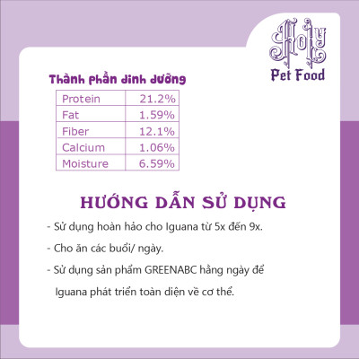 Thức ăn bò sát IGUANA Baby dạng VIÊN, Rồng Nam Mỹ Baby từ 5x đến 9x - hộp 360g