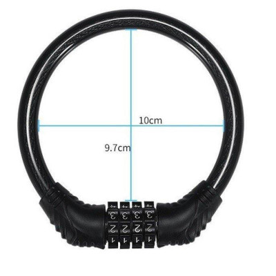 Khóa Dây Xe Đạp Chống Trộm Mật Mã 4 Số Lõi Thép Chống Cắt cao cấp