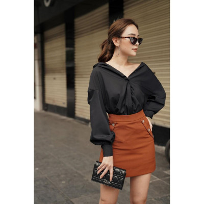 Chân váy chữ A ngắn 2NDDATE ASK010BR