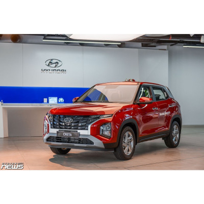 Lót cốp nhựa xe Hyundai Creta 2022 2023 - Mẫu có tai- Hàng không mùi, chống nước