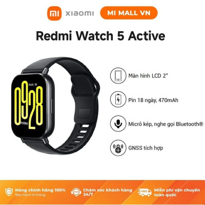 Đồng Hồ Thông Minh Xiaomi Redmi Watch 5 ACTIVE – Hàng Chính Hãng