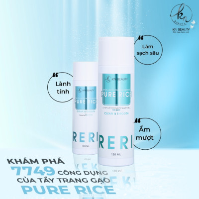 NƯỚC TẨY TRANG GẠO MICELLAR CLEANSING WATER KN BEAUTY– PURE RICE 120ML