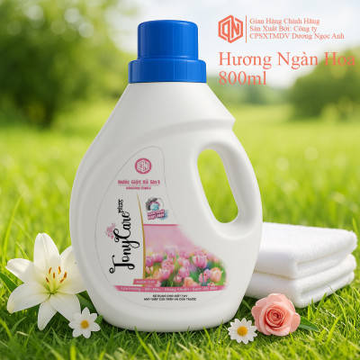 Nước Giặt Xả 2in1 Hương Ngàn Hoa Tonycare 800ml – Sạch Sâu, Lưu Hương Lâu