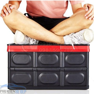 Thùng đựng đồ cốp xe ô tô xếp gọn dễ dàng với 2 dung tích 30L và 55L tiết kiệm tối đa không gian 