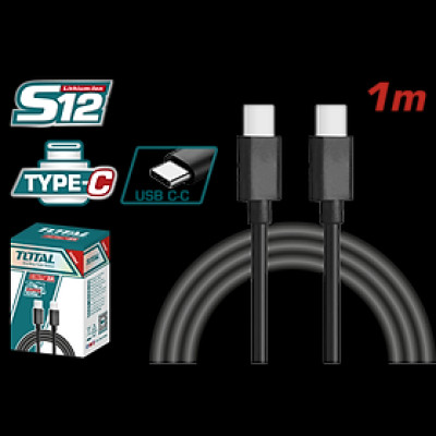 DÂY CÁP SẠC USB TYPE-C SANG TYPE-C 1M TIUCC02 TOTAL - HÀNG CHÍNH HÃNG