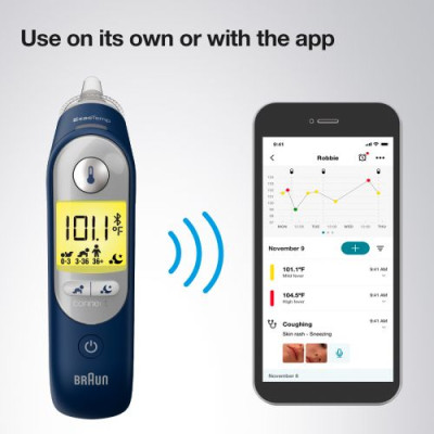 Nhiệt Kế Điện Tử Đo Tai B_raun ThermoScan 7+ Connect Digital | IRT 6575