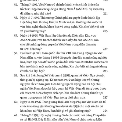 Hỏi Đáp Lịch Sử Việt Nam, Tập 10: Việt Nam - Hành Trình Xây Dựng Và Phát Triển (Từ 1975 Đến Nay)