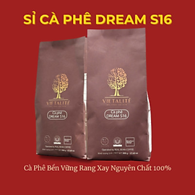Cà phê cho quán – Dream S16 Combo 2 túi 1kg tiết kiệm – REAL BEAN COFFEE