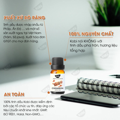 Combo Tinh Dầu Xông Phòng Cam Ngọt Kobi (50ml) + Tinh Dầu Vỏ Quế Kobi (50ml) - Tinh Dầu Thiên Nhiên Nguyên Chất, Giúp Giảm Stress, Xua Đuổi Côn Trùng Và Khử Mùi Hiệu Quả, Thích Hợp Dùng Với Đèn Xông Và Máy Khuếch Tán