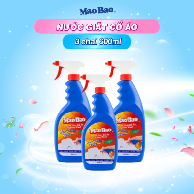 Combo 03 Chai Nước Giặt Cổ Áo Mao Bao 600ml