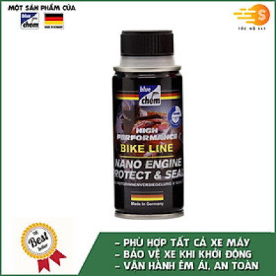 Nano Bảo Vệ Động Cơ Cho Mô Tô Xe Máy Bluechem Nano Engine Super Protection (50ml)