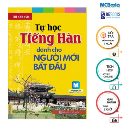 Sách - Tự Học Tiếng Hàn Dành Cho Người Mới Bắt Đầu + 5000 Từ Vựng Tiếng Hàn Thông Dụng - MCBooks