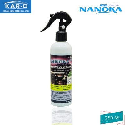Vệ sinh nội thất ô tô, tẩy vết bẩn trên ghế da ô tô, vệ sinh ghế da ô tô, vệ sinh ghế sofa Nanoka 250ml