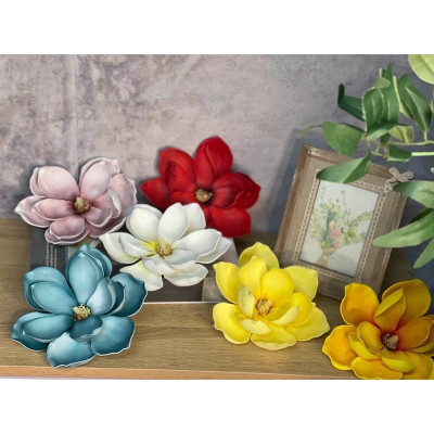 Đầu bông mộc lan giả - Size 16cm - Cây giả, hoa lụa Decor trang trí nhà cửa