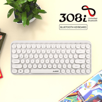 Bàn phím Bluetooth Ajazz 308i Nắp phím tròn 10m Kết nối Bluetooth 84 Phím cho Windows 2000, Windows XP, Windows ME