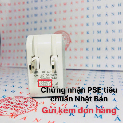 Củ sạc xuất Nhật 2.4A KFLY ( JHX-AC1908) chứng nhận PSE tiêu chuẩn Nhật Bản, dùng thử 30 ngày, Hàng chính hãng
