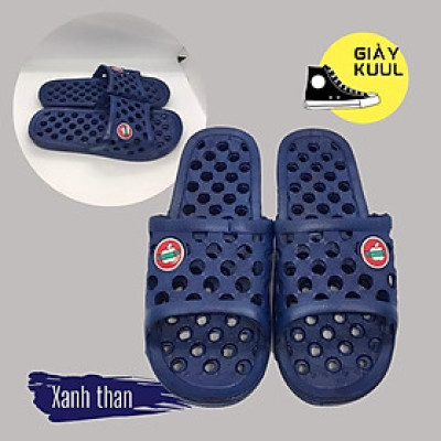 Dép nhựa lỗ táo đi trong nhà tắm, văn phòng thông thoáng chống trơn bám nền tốt Linh Chi Bedding