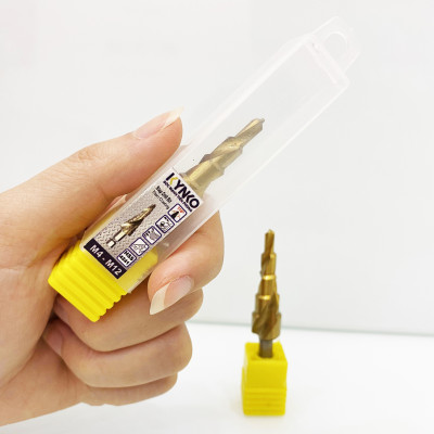 Mũi khoan tháp HSS-4241 đường kính khoan 4-12mm phủ titan siêu cứng KYNKO