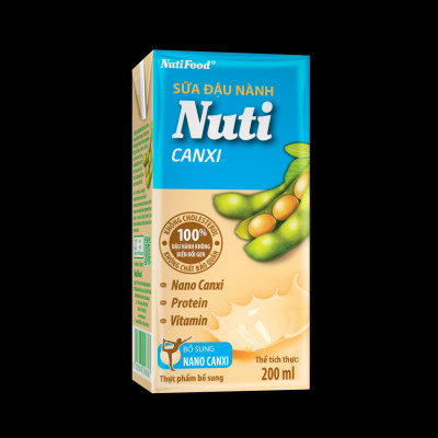 Thùng 36 Hộp Sữa đậu nành Nuti Canxi Hộp 200ml TU.NSDNX02TI NUTIFOOD