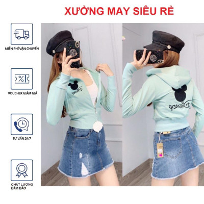 Áo khoát của nữ Desney lửng ngộ nghĩnh phối đẹp-A385