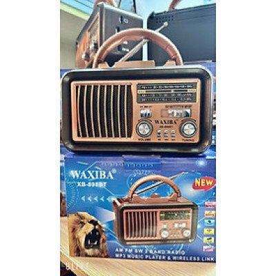 Đài FM Radio Nghe Nhạc, ĐẠI CÁT -XB-898BT FM-AM-SW Cao Cấp-Usb-Thẻ Nhớ-Đèn Pin-Hàng Chính Hãng BH 12 Tháng