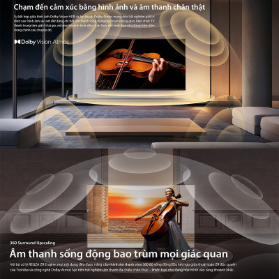 [SP Mới 2025] Smart Tivi Toshiba 65 inch AI 4K UHD 65C350RP, Giao Hàng Toàn Quốc, Bảo Hành 24 Tháng, Hàng Chính Hãng