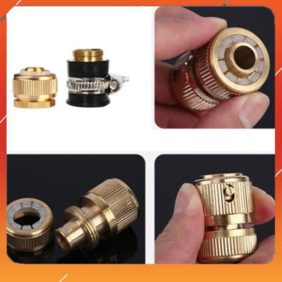 ️Evoucher Bộ dây vòi xịt nước rửa xe, tưới cây , tăng áp 3 lần, loại 7m, 10m 206701-1 đầu đồng, cút đồng, +  mở chai