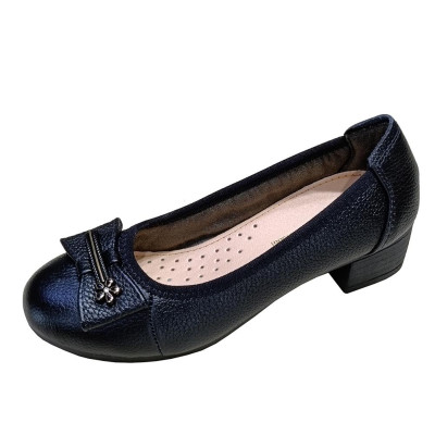 Giày Búp Bê Nữ Cao Gót HA NAM Da Bò Thật Thời Trang Cao Cấp 5cm GBBN20898