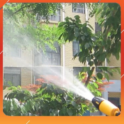 Vòi Xịt️Evoucher Bộ dây vòi xịt nước rửa xe, tưới cây , tăng áp 3 lần, loại 7m, 10m 206319 cút sập, nối PE 