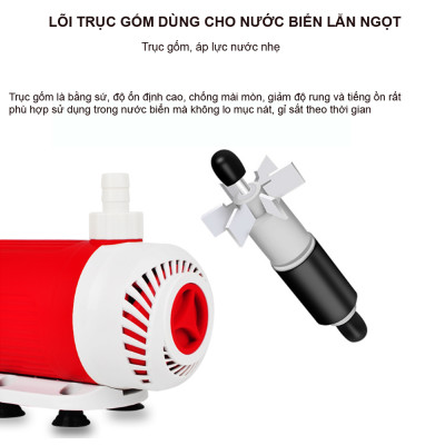 Máy bơm nước hồ cá cảnh BAOYU BY102 15W 1000L/H cao cấp, siêu bền, tiết kiệm điện. Bảo hành uy tín