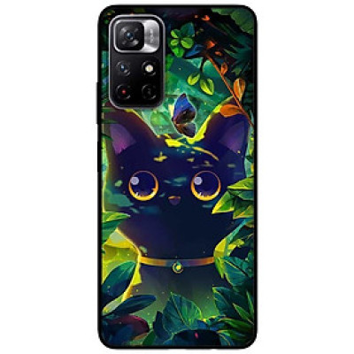 Ốp lưng dành cho Xiaomi Redmi Note 11 5G - Redmi Note 11T - Redmi Note 11S - Mèo Đeo Lục Lạc