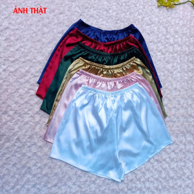 Quần Đùi Nữ Mặc Nhà Chất vải Lụa Hàn Quốc ,Mịn ,Mặc Mát, Hàng Thiết kế Cao Cấp (45-65kg) Nhiều Màu New design QA0003