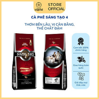 Cà Phê Trung Nguyên Legend Sáng Tạo 4 – Gói 340g – Gu Mạnh Cân Bằng, Dùng Ngon Với Đá & Sữa