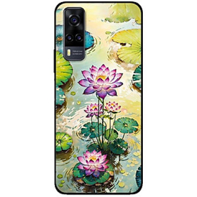 Ốp lưng cho Vivo V23e - Y31 - Y51 - Y55 - Y55s - Y55 2022 - Sen Tím Đẹp - Hàng Chính Hãng