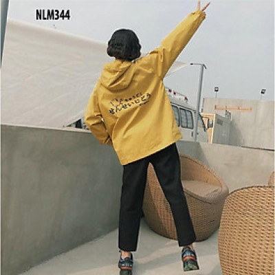  Áo khoác nữ dù thêu hoa hàng đẹp - M111