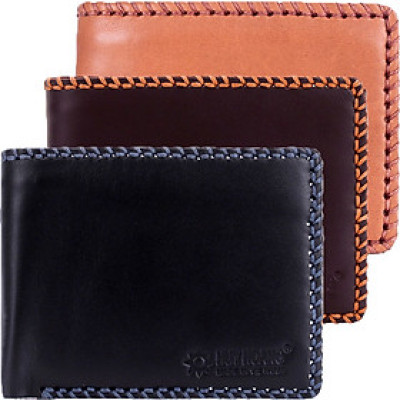 Bóp nam Huy Hoàng đan viền màu da, đen, nâu HJ2134-35-36