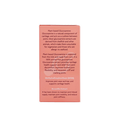 Viên Uống Hỗ Trợ Xương Khớp Plant Glucosamine QN Wellness Chiết Xuất Ngô Thuần Chay, Cung Cấp Máu Cho Khớp, Hỗ Trợ Giảm Sưng, Nâng Đỡ Sụn, Tăng Khả Năng Vận Động  - Hộp 60 Viên