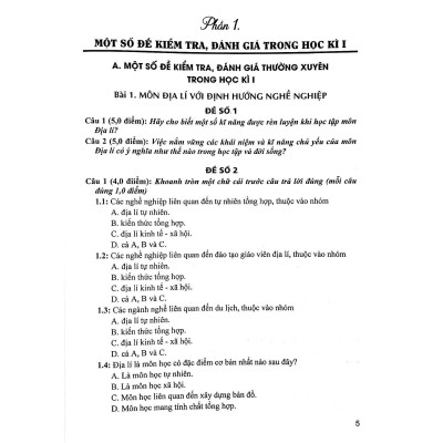 Sách - Đề Kiểm Tra, Đánh Giá Địa Lí Lớp 10 - Bám Sát SGK Kết Nối Tri Thức Với Cuộc Sống - Hồng Ân