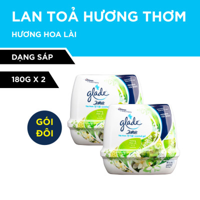 Bộ đôi Sáp Thơm GLADE Hương Hoa Lài 180gx2