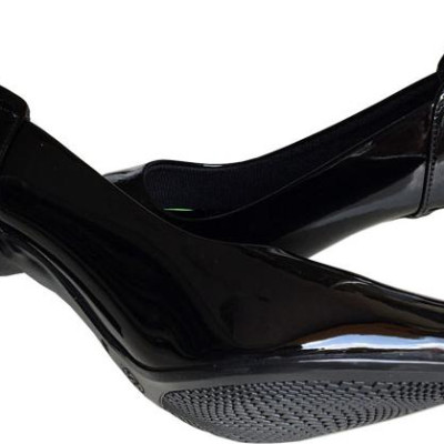 Giày cao gót 7cm Trường Hải gót to da bóng màu nâu thời trang cao cấp CG0412 [ HÌNH ẢNH THẬT ]