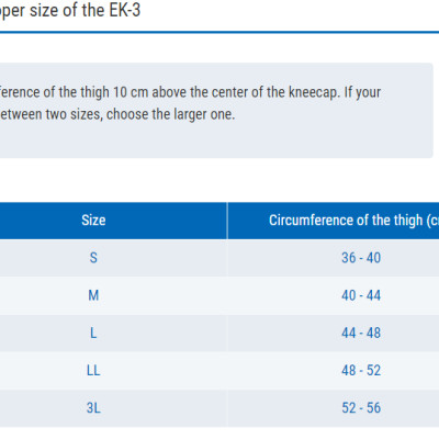 ZAMST EK-3 (Knee support) Hỗ trợ đầu gối